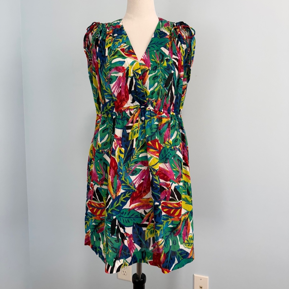 LAUREN RALPH LAUREN Women’s Farrah Rainforest Multicolor Dress Size L